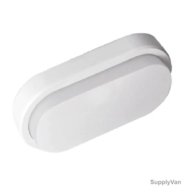 Creo Light Bulkhead Oval LED Ceiling Light, ISBL08CCT, 8W, IP65, 3000-6000K, 180 x 98MM, Multicolor