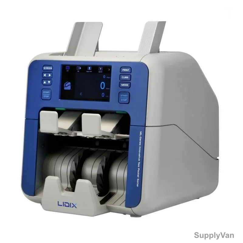Lidix Note Counting and Sorter Machine, ML2V, ML Series, 2 Pockets