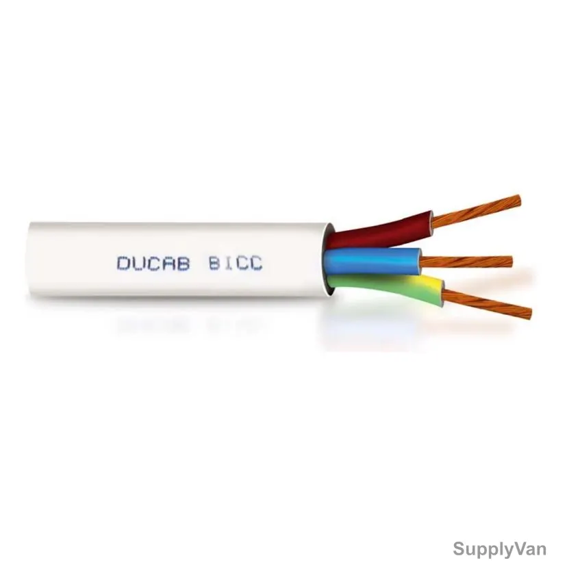 Ducab Flexible Cable, HO5VV-F, Duflex, 3G Conductor, 1.5MM x 100 Yard