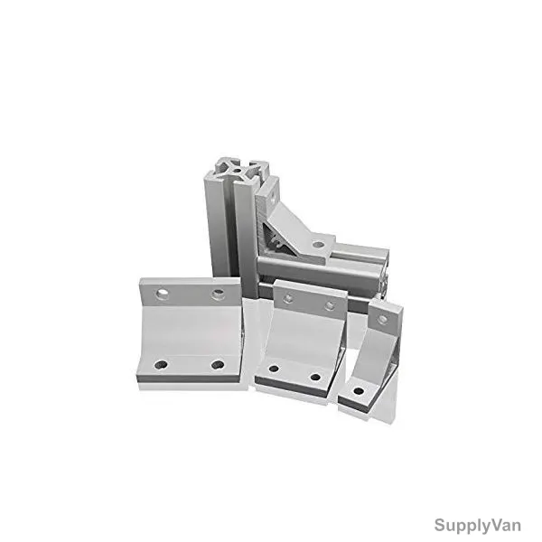 Extrusion 90 Degree Corner Bracket, 20 Series, 2 Hole, Aluminium, 50 x 50MM