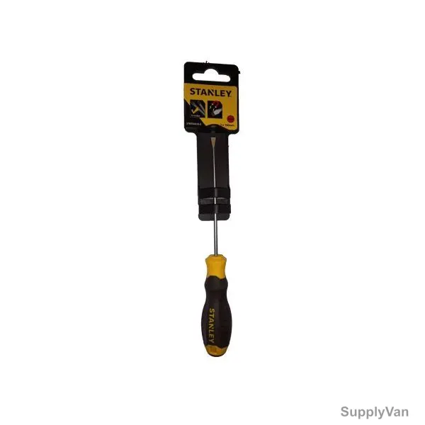 Stanley Slotted Screwdriver, STMT60818-8, Cushion Grip, 3MM Tip Size x 100MM Blade Length