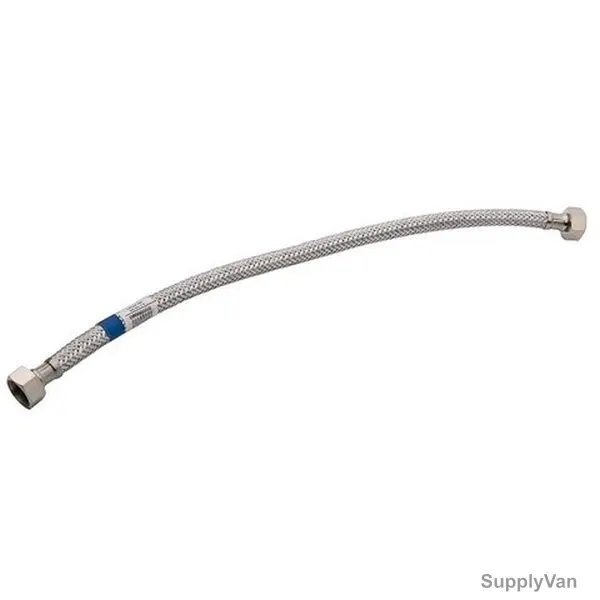 Mkats Flexible Sink Faucet Hose, Plastic, 45CM, Silver