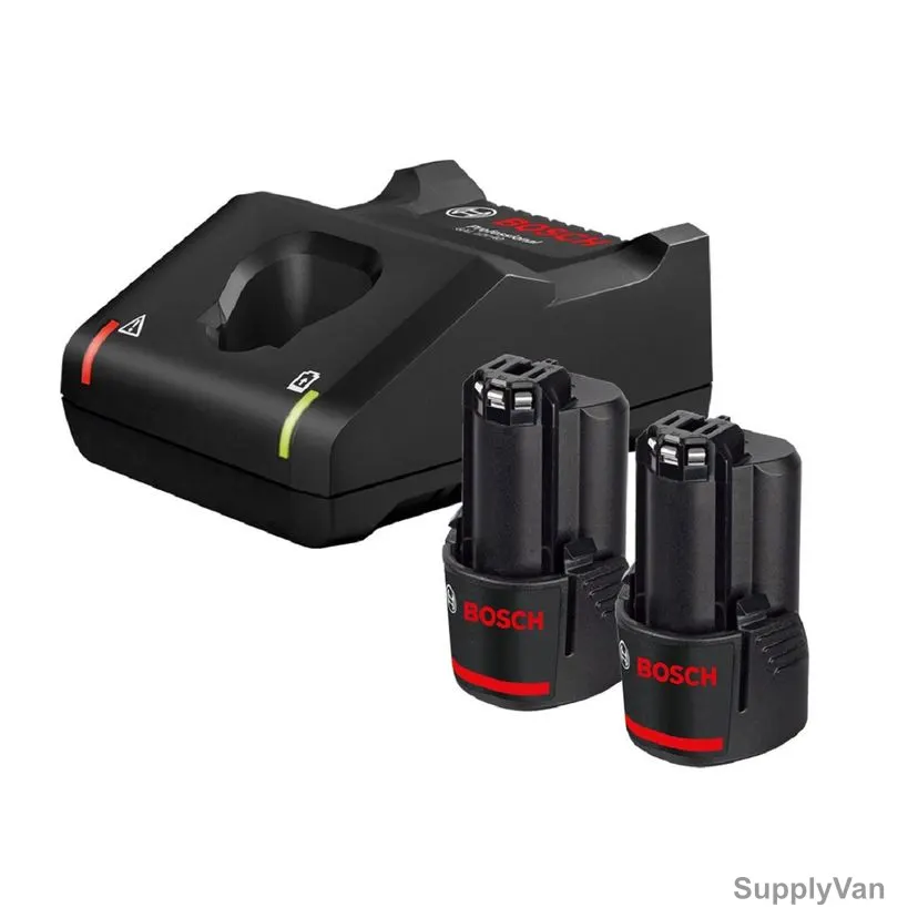 Bosch Professional Professional Starter Set, PTW1600A019R9, 2x 12V Battery, 1x 12V Charger