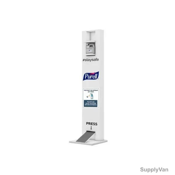Purell Hand Sanitizer Foot Operated Stand, PFOS-01, White