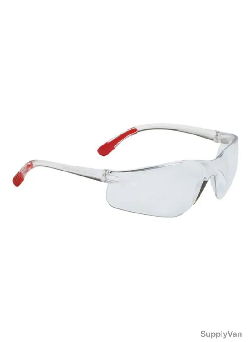 Tuf-Fix Anti Scratch Safety Spectacles, SF25-3C, Polycarbonate, Clear, PK10