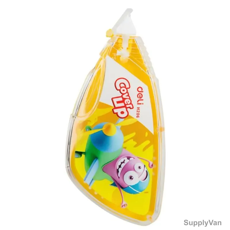 Deli Correction Tape, EH20601, 5MM Width x 8 Mtrs Length, Yellow