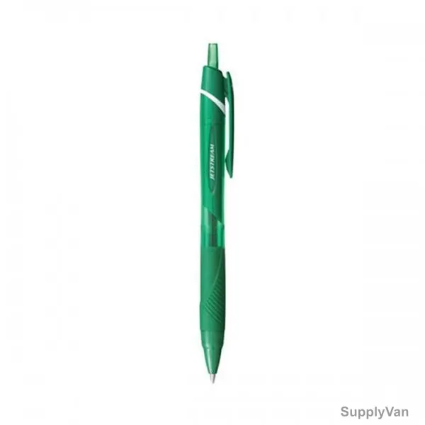 Uni-Ball Colours Retractable Ball Point Pen, SXN150C-GN, Jetstream, 1.0MM Tip, Green, 12 Pcs/Pack