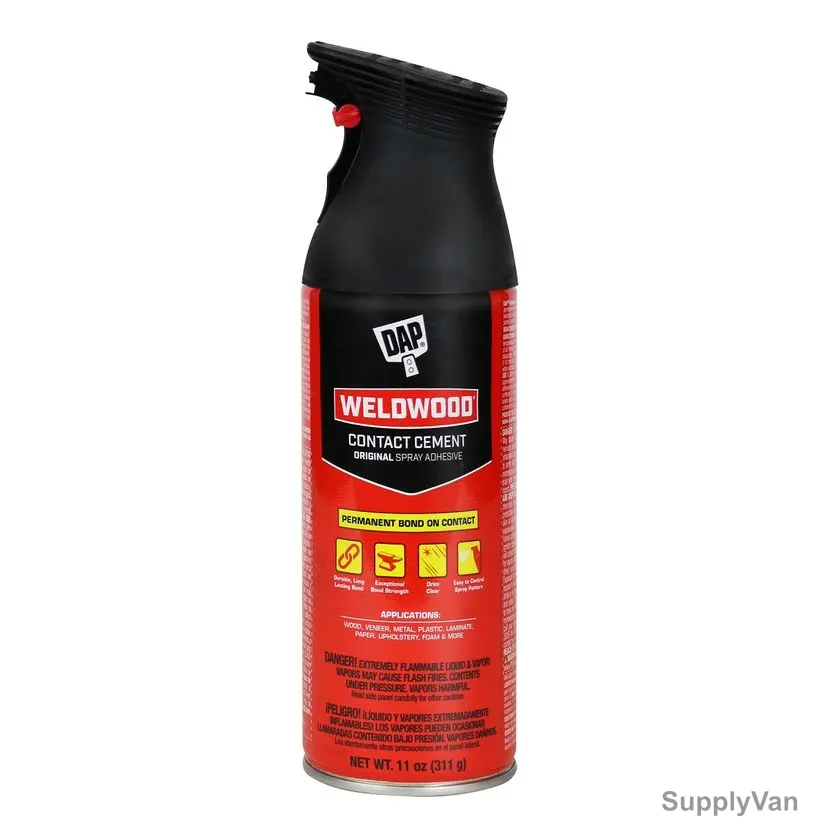 Dap Weldwood Contact Cement Spray, 00119, 11 Oz, Clear