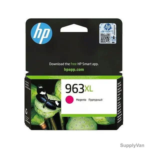 HP High Yield Original Ink Cartridge, 3JA28AE, 963XL, Magenta