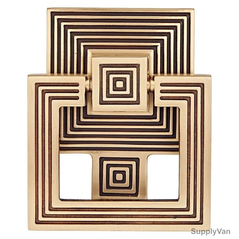 ACS Door Knocker, DKNR-06-CA, Brass, Coffee
