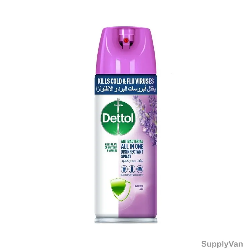 Dettol All in One Disinfectant Spray, Lavender, 450ML, 2 Pcs/Pack