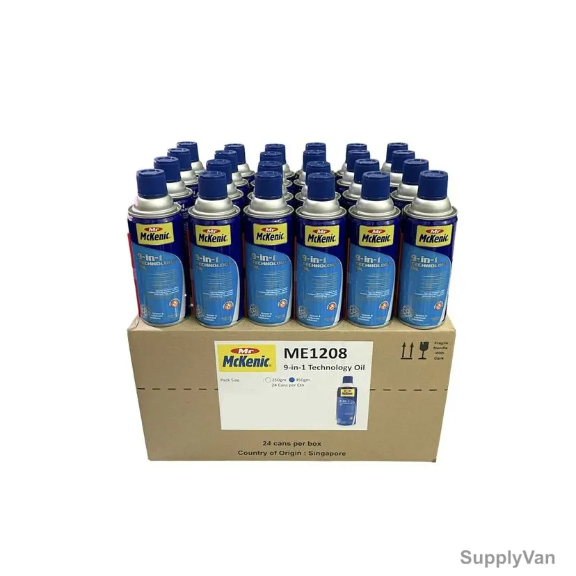 Mr Mckenic Multi-Purpose 9-in-1 Technology Oil, ME1208-P24, 450GM, 24 Pcs/Carton — image 1