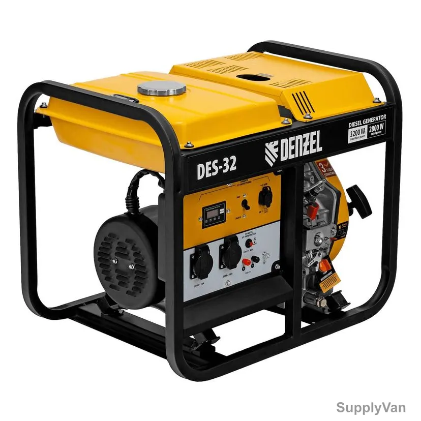 Denzel Manual Start Diesel Generator, DES-32, 3200W, 4-Stroke, 296CC, 5.5 HP, 11 Ltrs Fuel Tank Capacity — image 1