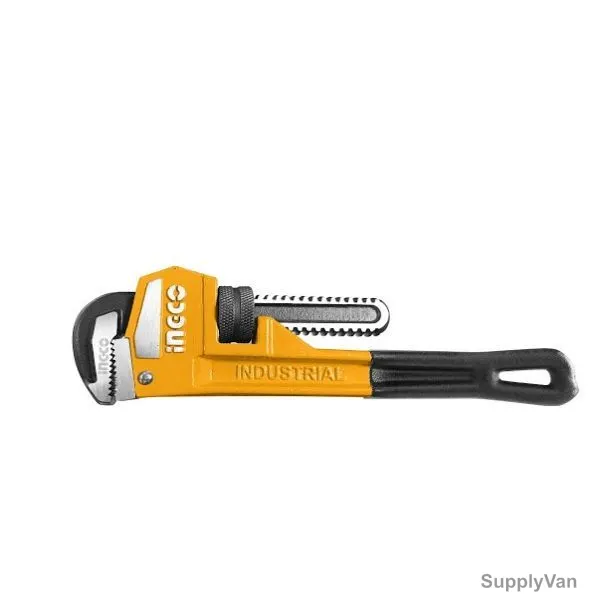 Ingco Pipe Wrench, HPW0812, Ductile Cast Iron, 42MM Jaw Capacity, 300MM Length