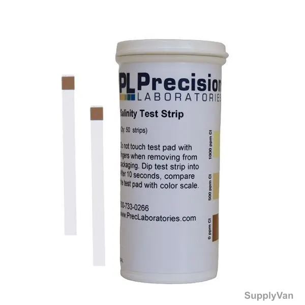 Precision Salinity Test Strip, SAL, 0-1000ppm, 64 x 5MM, PK50 — image 1