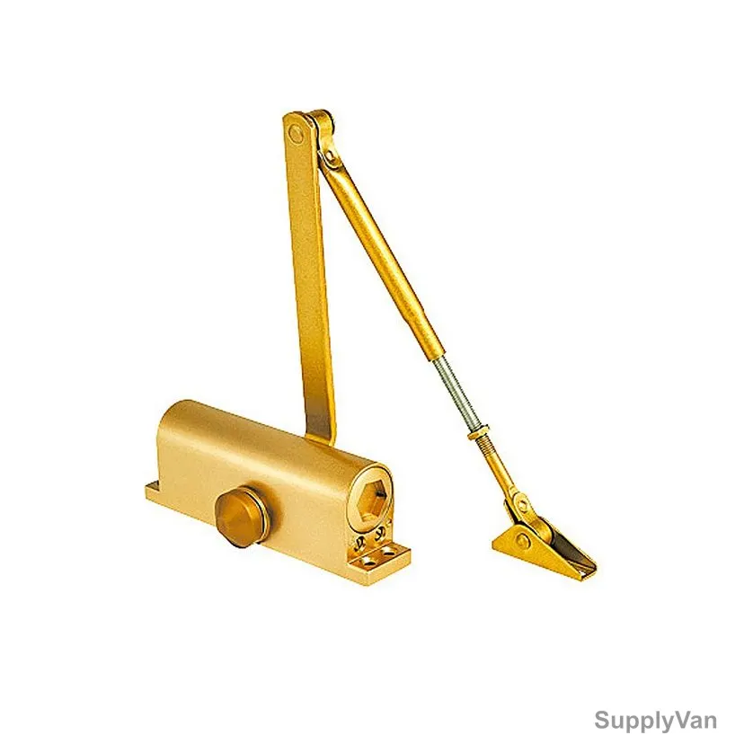 Tuf-Fix Arm Door Closer, 11T922-60GD, 60Kg, Gold