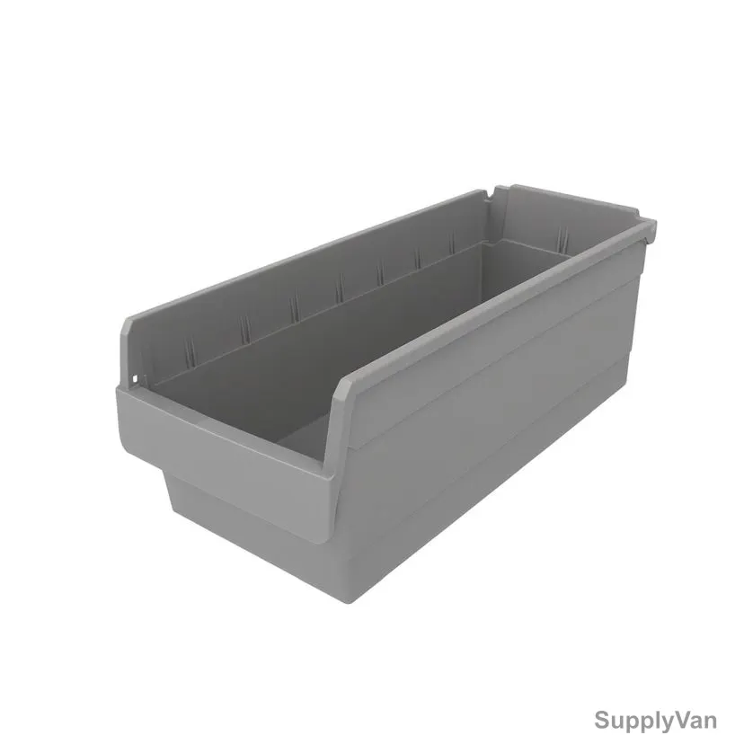 Storage Bin, EPBIN-EP6220, 200MM Height x 200MM Width x 600MM Length, 30 Kg Weight Capacity, Grey