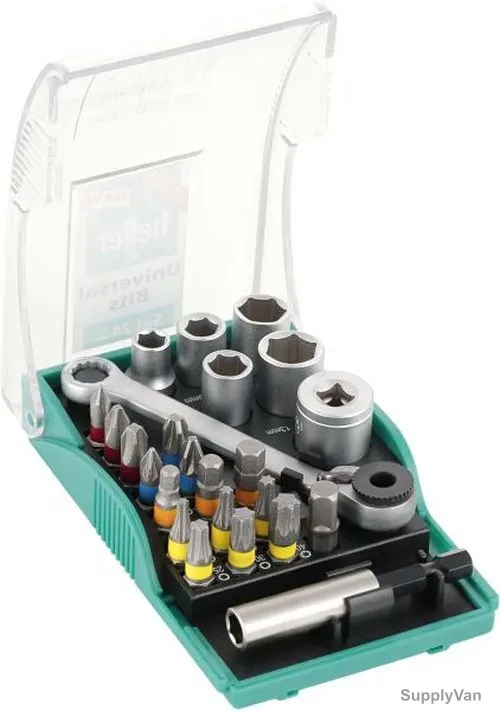 Heller Universal Socket Wrench and Screwdriver Bit Set, 24 Pcs/Set
