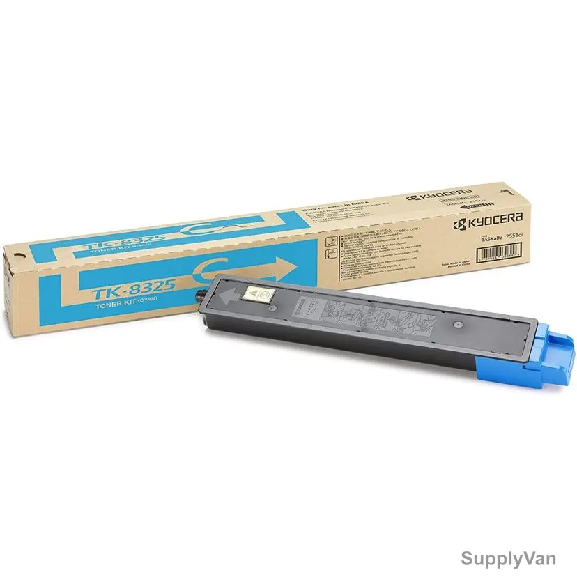 Kyocera Toner Cartridge, TK-8325C, 12000 Pages, Cyan — image 1