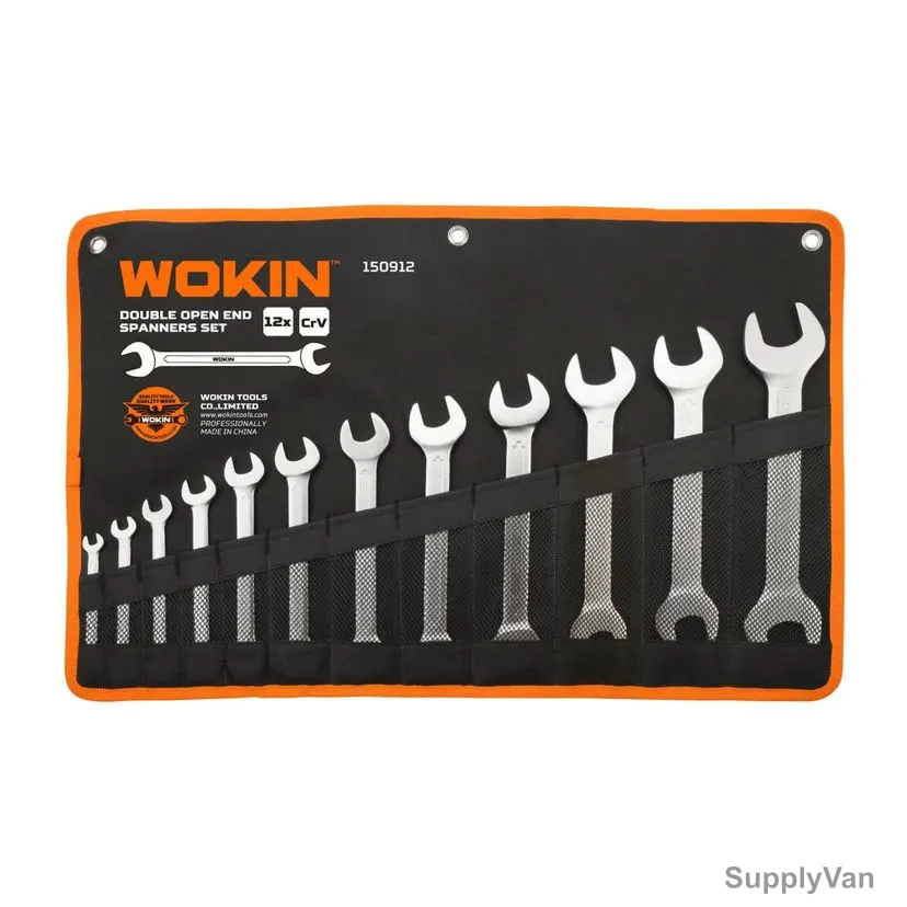 Wokin Double Open End Spanner Set, SHGT-W-150912, 12 Pcs/Set