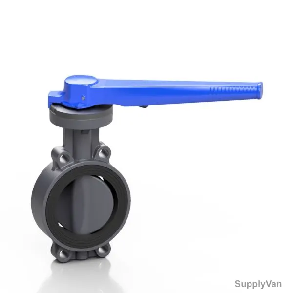 Effast Flanged Butterfly Valve, FDRPFHF1100, Proflow H, PVC-U, 110MM