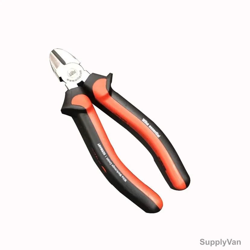 Wiha Diagonal Cutting Plier, 43425, 160MM, Black/Red