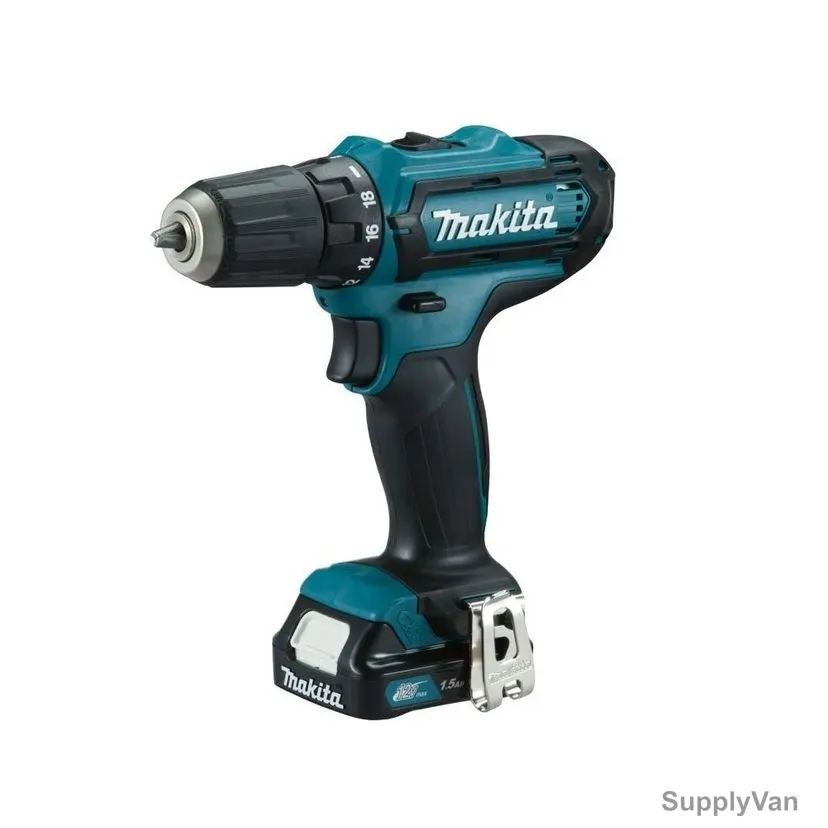 Makita Drill Driver, DF331DWAE, Cordless, Li-Ion, 12V, 6PCS