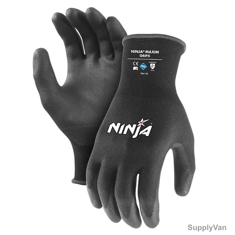 Ninja Multipurpose Gloves, HPT GripX, HPT, M, Nylon, Black