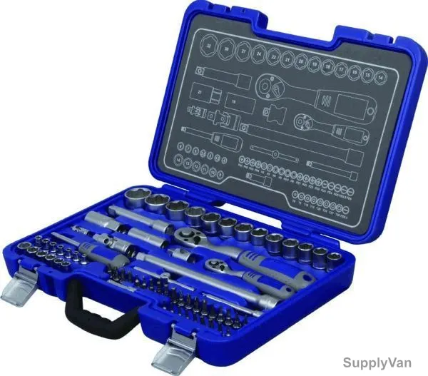 Michelin Socket Set, MSS-67-1/2-1/4, 1/2 and 1/4 Inch, 67Pcs
