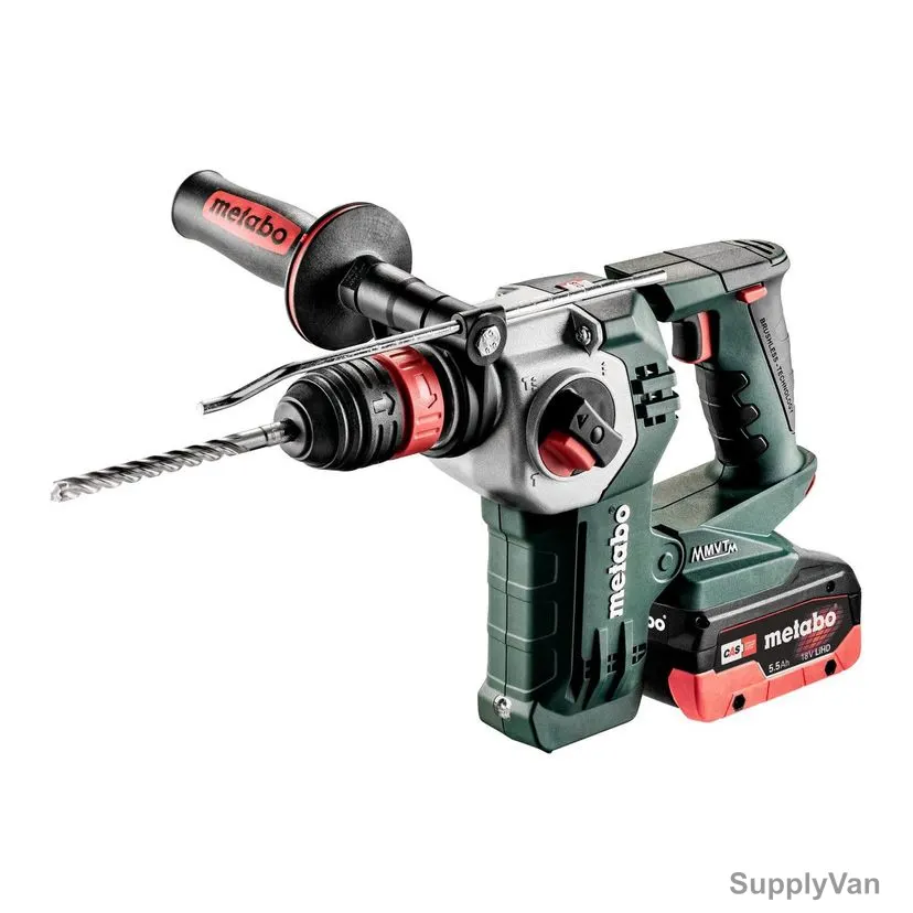 Metabo Cordless Hammer Drill With Plastic Carry Case, KHA-18-LTX-BL-24-Quick, 600211660, 18V, 2 x 5.5Ah Battery