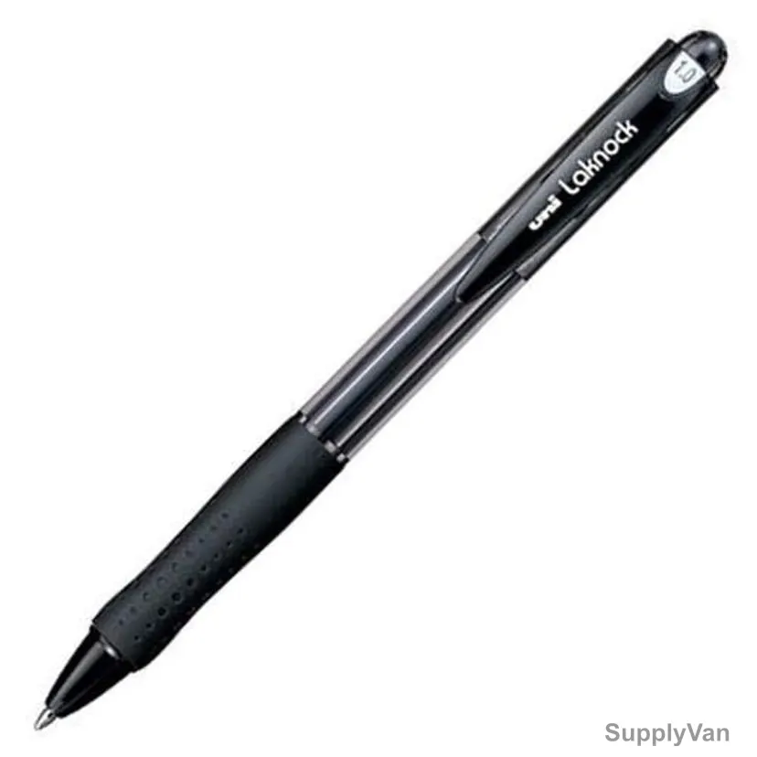 Uni-Ball Ball Point Pen, SG100F-BK, Lakubo, 0.7MM Tip, Black, 12 Pcs/Pack