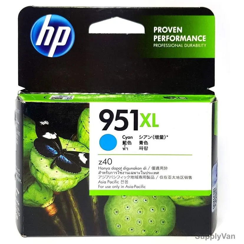 HP High Yield Original Ink Cartridge, CN046AA, 951XL, Cyan — image 1