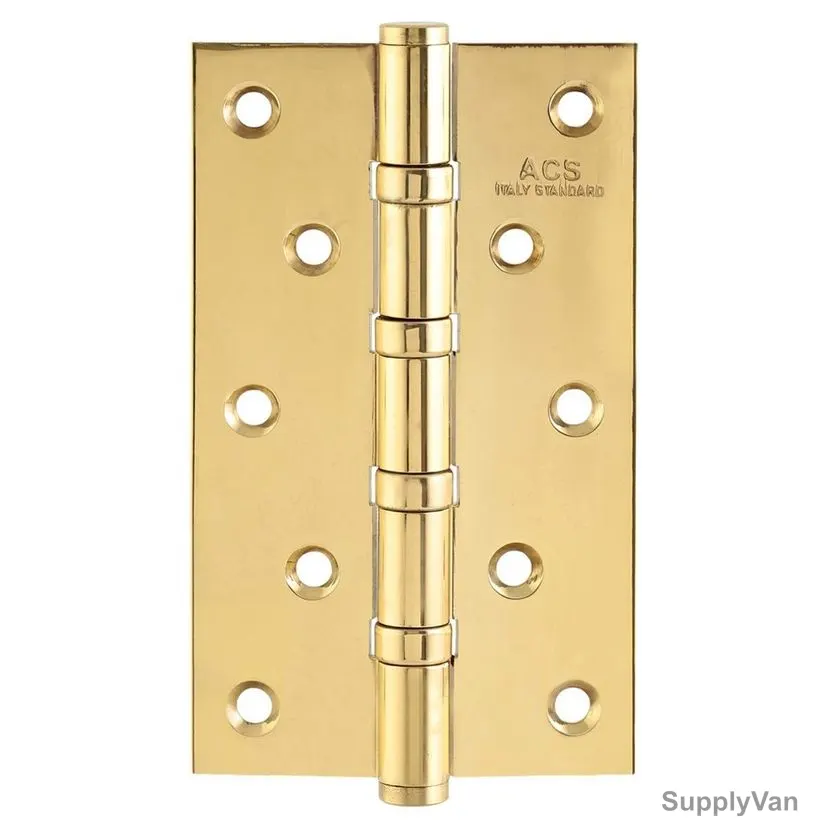 ACS Fix Pin 4 Bearings Hinge, 533-4BB-FP, Brass, Gold