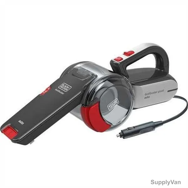 Black and Decker Car Vacuum Cleaner, PV1200AV-B5, 12VDC, Grey and Red