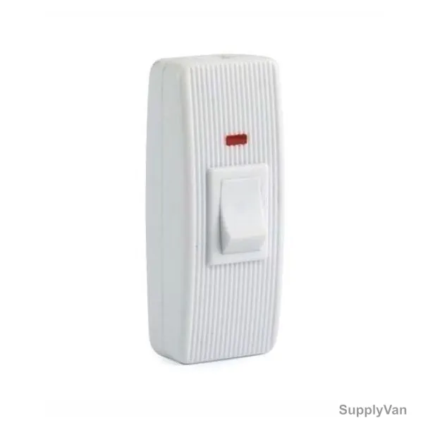 Terminator Hanging Switch With Power Indicator, 5A, White
