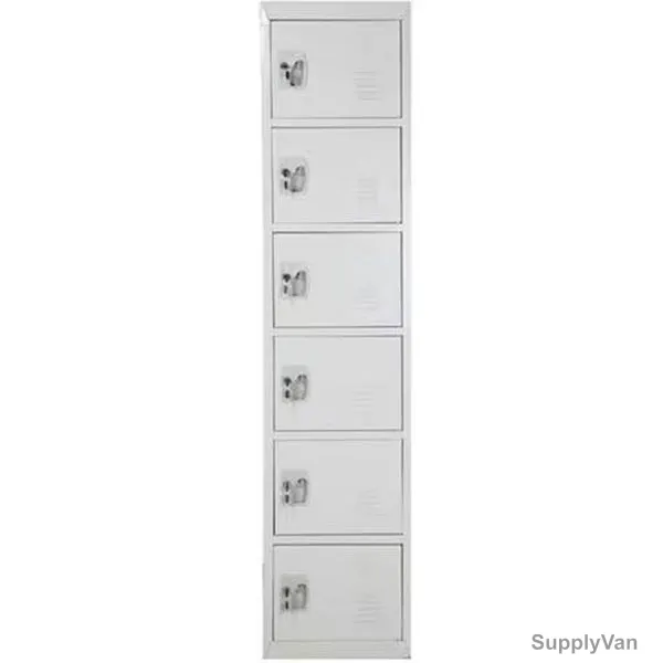 GDF 6 Tier Traditional Locker, TZ-305216, Metal, Grey — image 1