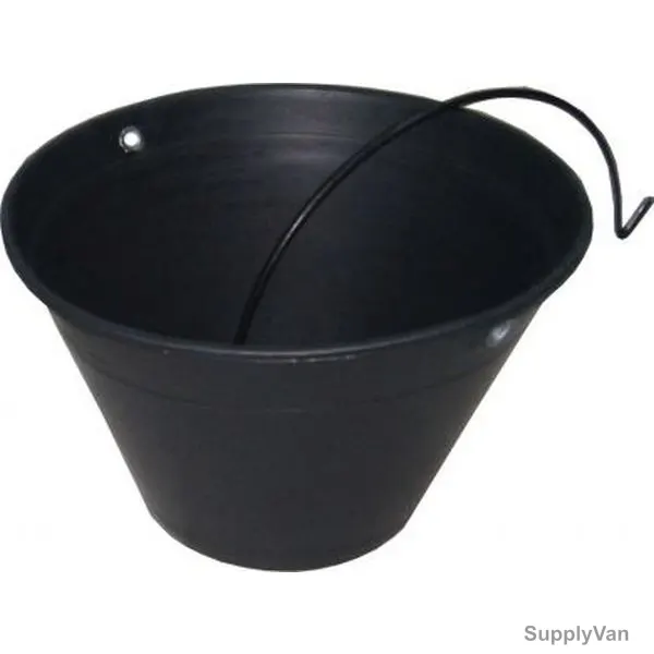 PVC Bucket, Black, 12 Pcs/Pack