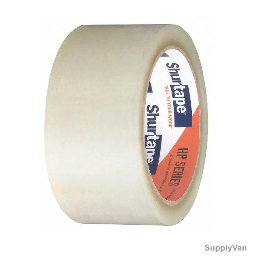 Shurtape Hot Melt Packaging Tape, CT2X50-12, HP 100 Series, 2 Inch Width x 50 Yards Length, Clear, 12 Pcs/Pack