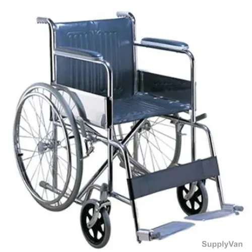 3W Wheel Chair, 3W-809B-46, Steel, Blue