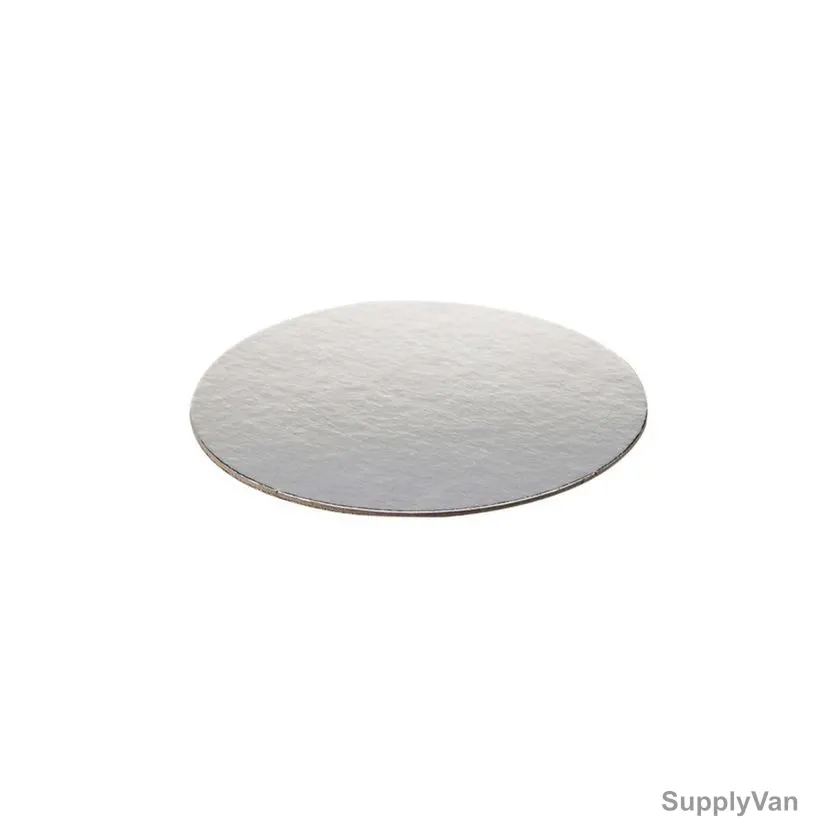 Hotpack Cake Board, Round, 2MM Thk, 6 Inch Dia, Silver