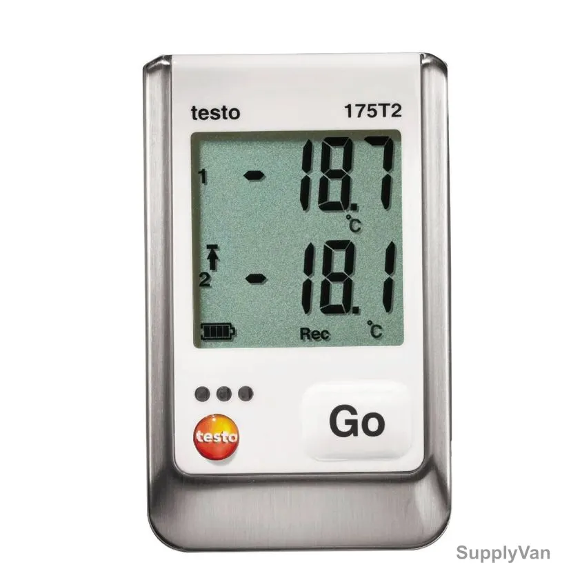 Testo Data Logger, 175-T2, 2-Channels, -35 to +55 Deg.C