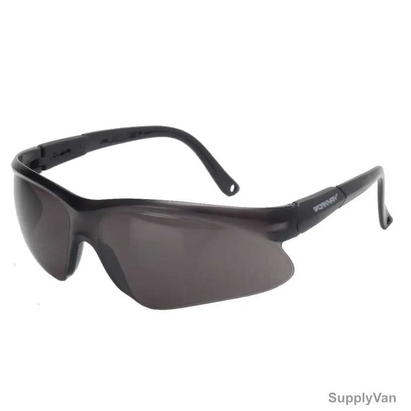 Workman Working Safety Goggles, Wk-SG71012NB, Polycarbonate, Dark