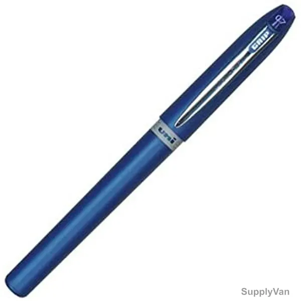 Uni-Ball Ball Point Pen, UB247-BE, Grip, 0.7MM Tip, Blue, 12 Pcs/Pack
