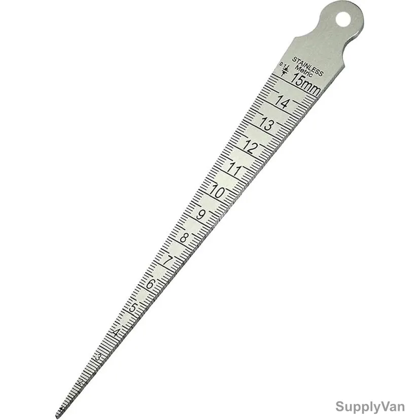 Taper Gauge, Stainless Steel, 1-15MM Measuring Range