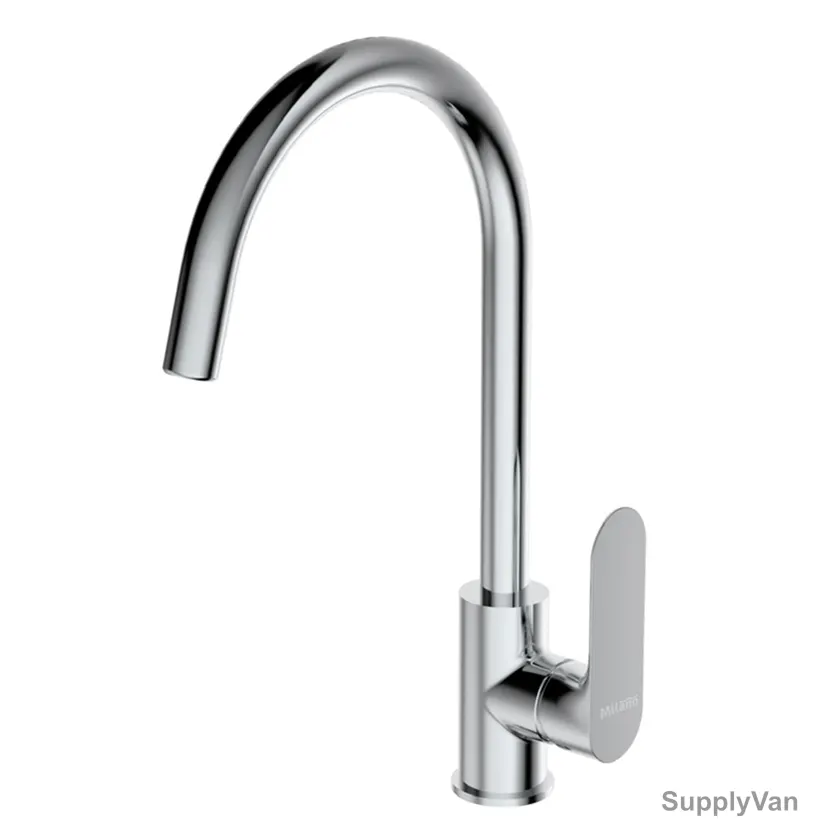 Milano Sink Mixer, Verdi, Brass, Chrome Finish — image 1