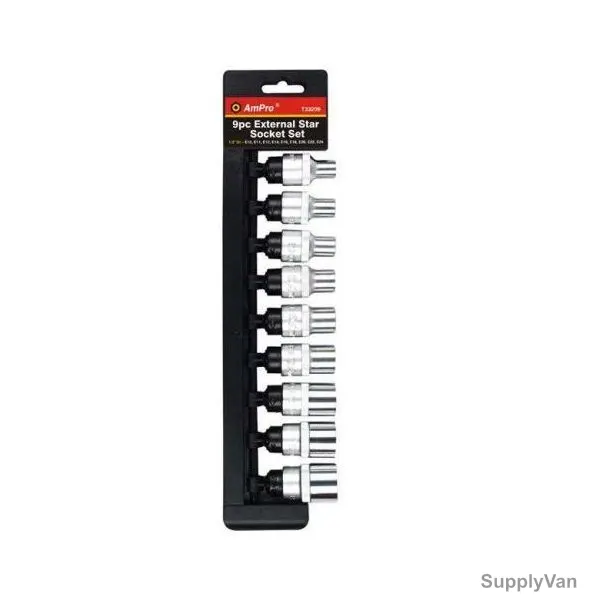Ampro Socket Set, T33209, 9PCS