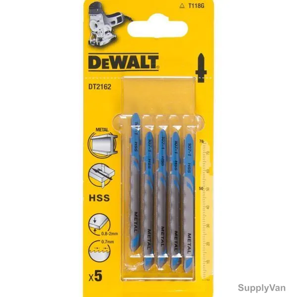 Dewalt Jigsaw Blade, DT2162-QZ, HSS, 76MM, PK5