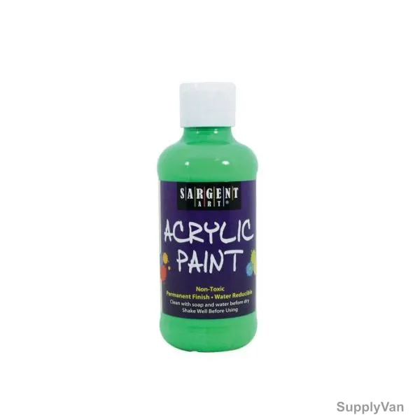 Sargent Art Neon Acrylic Paint, SA22-2266, 8 Oz, Green
