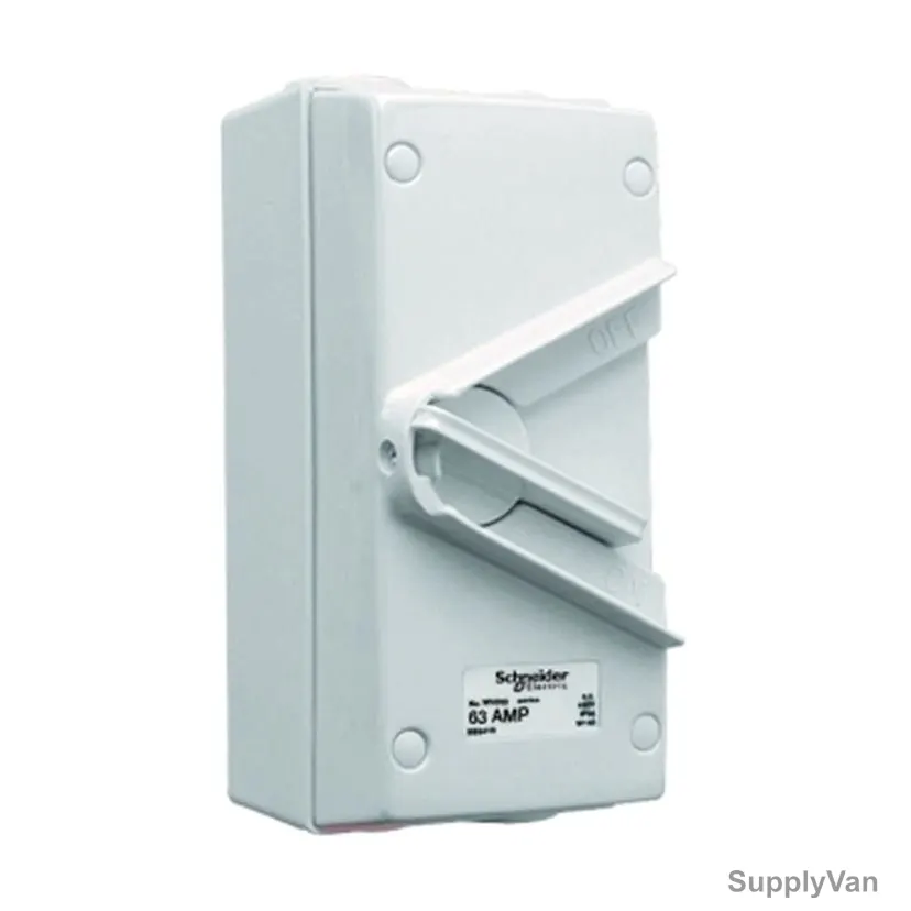 Schneider Electric Surface Mount Isolating Switch, WHT63, Kavacha, 3P, 63A, 440VAC