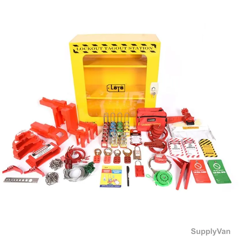 Lok-Force Mechanical Loto Kit, LOKT-MSC10-602, L, 170 Pcs/Kit